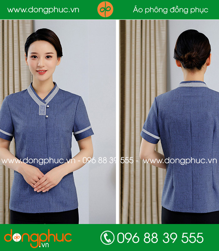 đồng phục vệ sinh màu ghi đậm